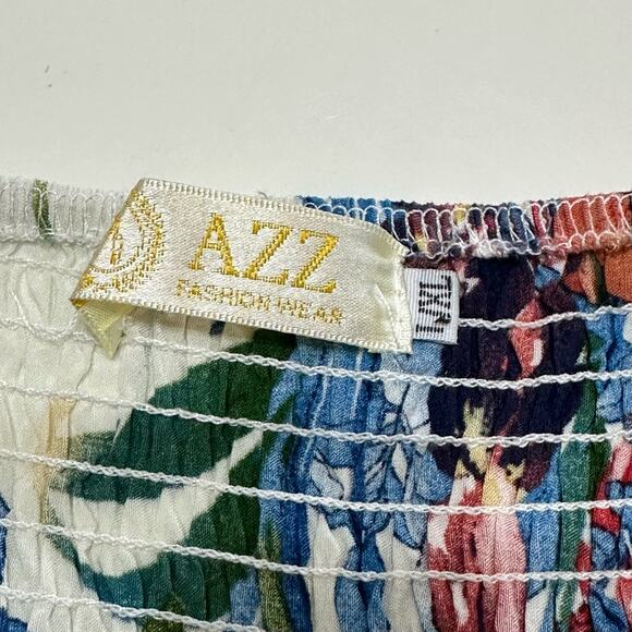 Crochet Floral Sundress Womens Large Boho Knee Length Resort Tropical‎ Festival - Picture 13 of 13